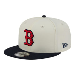 Boston Red Sox Localized 9FIFTY Snapback Hat - Cream/Navy | New Era