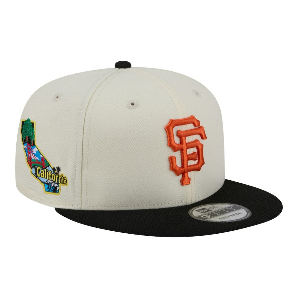 San Francisco Giants Localized 9FIFTY Snapback Hat - Cream/Black | New Era