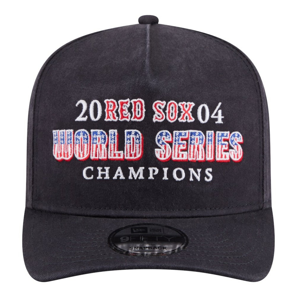Boston Red Sox 2004 World Series Champions Historic 9FIFTY A-Frame Snapback Hat - Navy | New Era