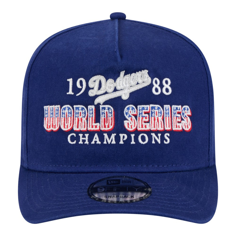 Los Angeles Dodgers 1988 World Series Champions Throwback 9FIFTY A-Frame Snapback Hat - Royal | New Era