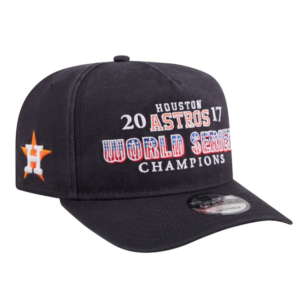 Houston Astros 2017 World Series Champions Historic 9FIFTY A-Frame Snapback Hat - Navy | New Era