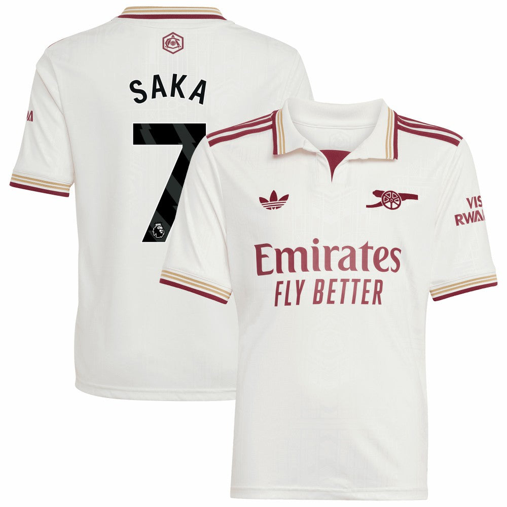 Bukayo Saka Arsenal Youth 2025/26 Third Replica Player Jersey / Soccer Online