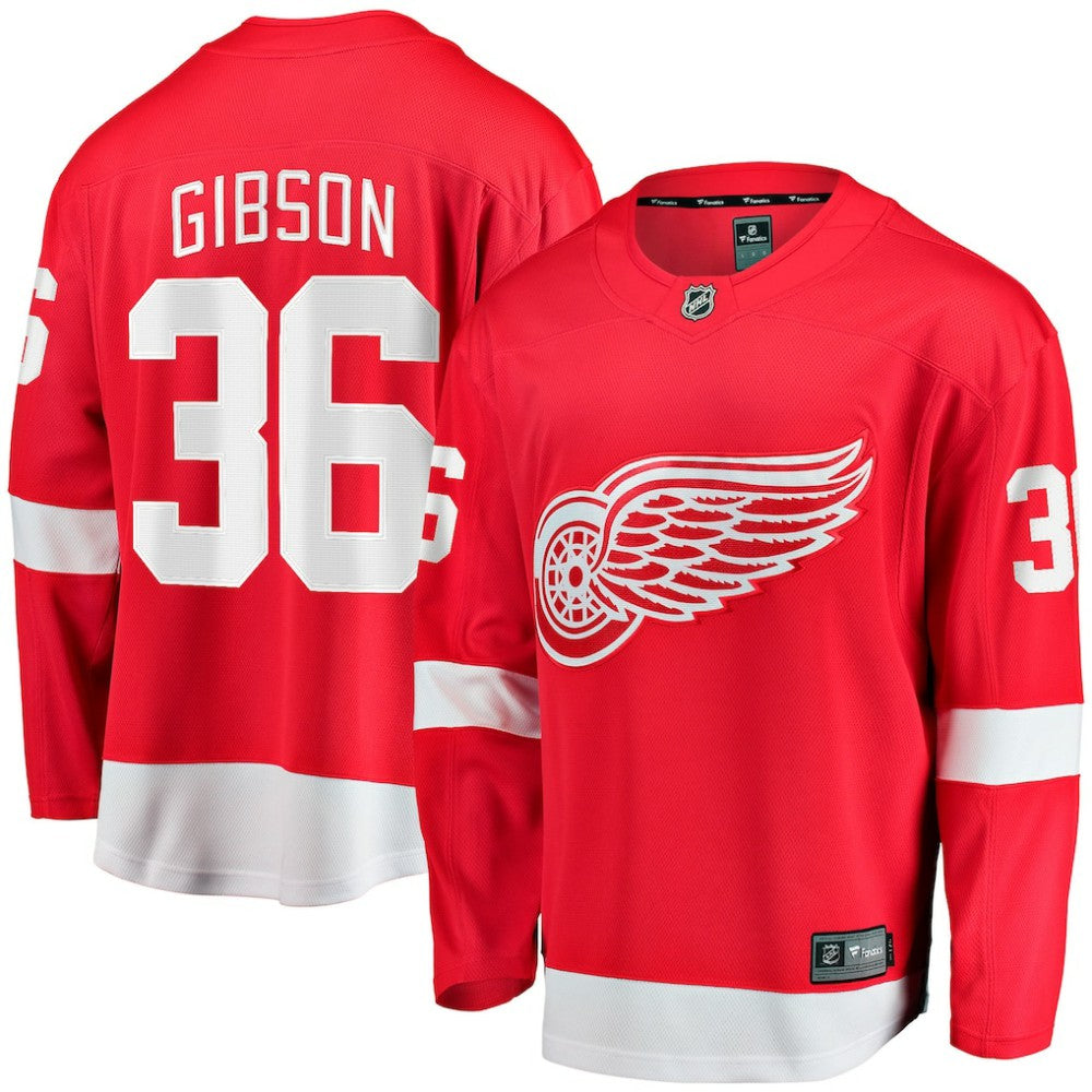 John Gibson Detroit Red Wings Fanatics Home Breakaway Jersey