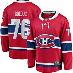 Zack Bolduc Montreal Canadiens Fanatics Home Breakaway Jersey