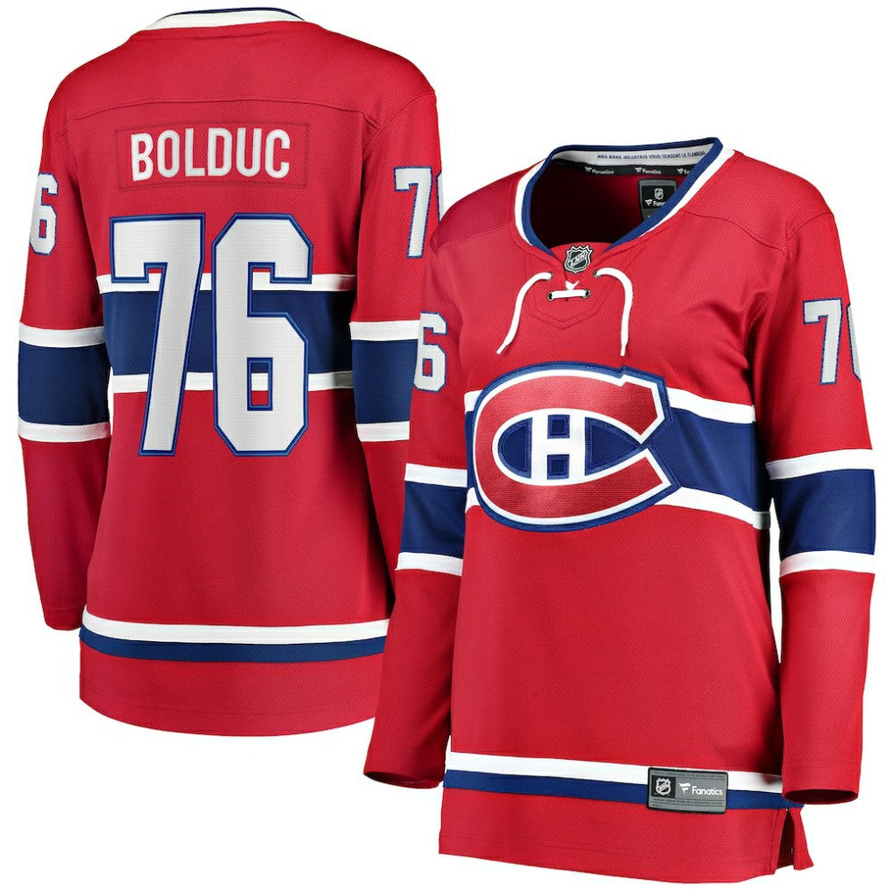 Zack Bolduc Montreal Canadiens Fanatics Women's Home Breakaway Jersey