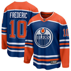 Trent Frederic Edmonton Oilers Fanatics Home Breakaway Jersey