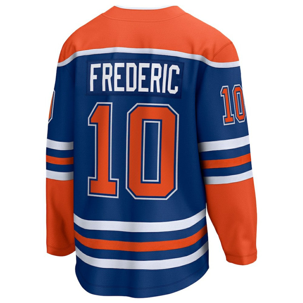 Trent Frederic Edmonton Oilers Fanatics Home Breakaway Jersey