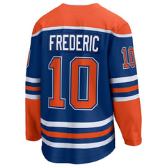 Trent Frederic Edmonton Oilers Fanatics Home Breakaway Jersey