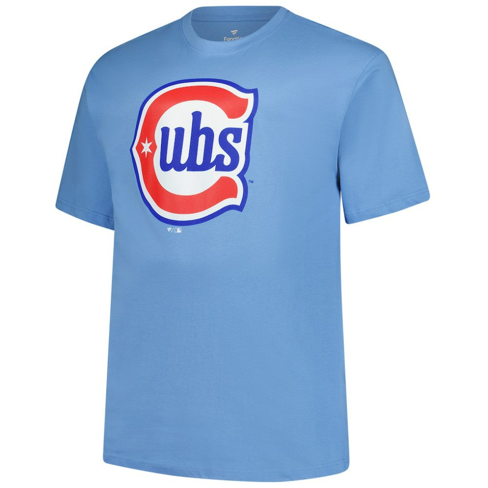 Pete Crow-Armstrong Chicago Cubs Big & Tall Name & Number T-Shirt - Light Blue