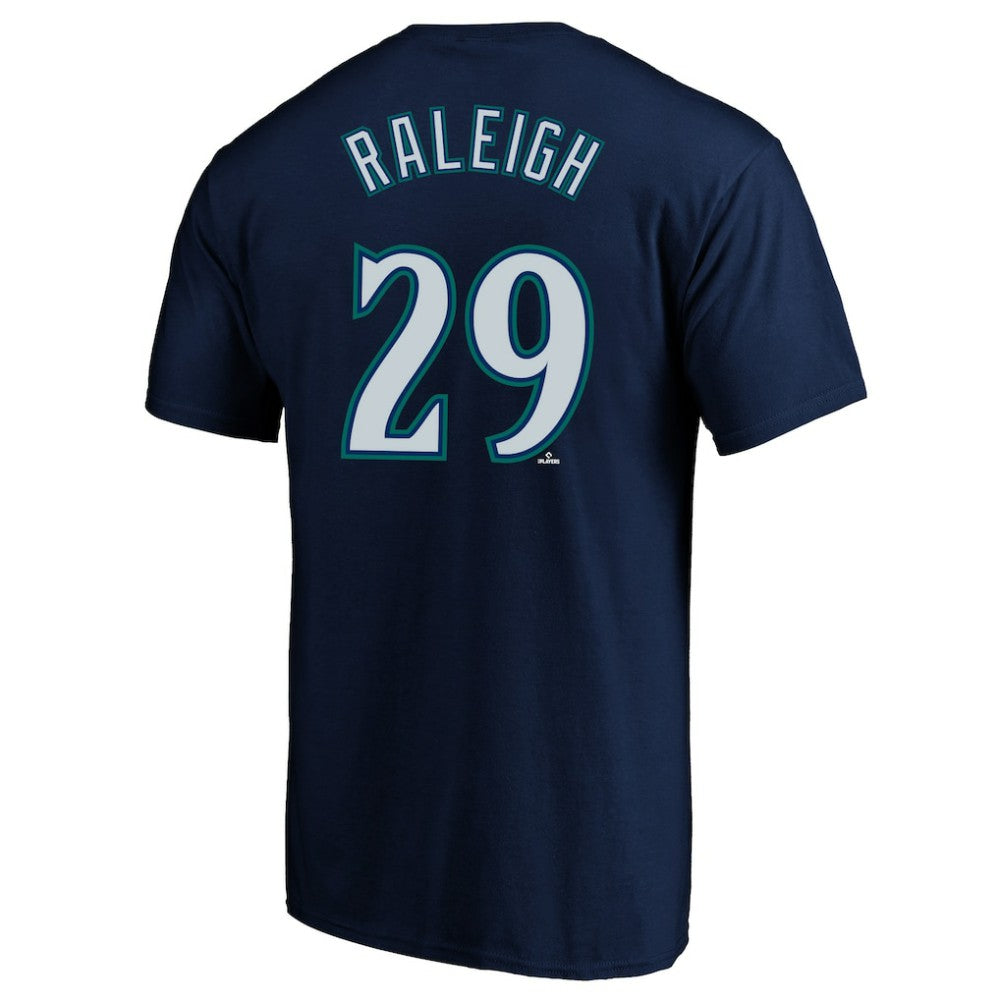 Cal Raleigh Seattle Mariners Big & Tall Name & Number T-Shirt - Navy