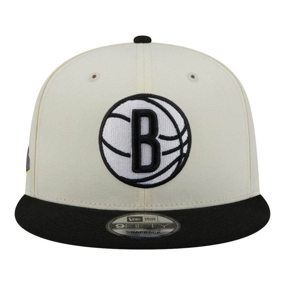 Brooklyn Nets Injection Localized 9FIFTY Snapback Hat - White | New Era cheap