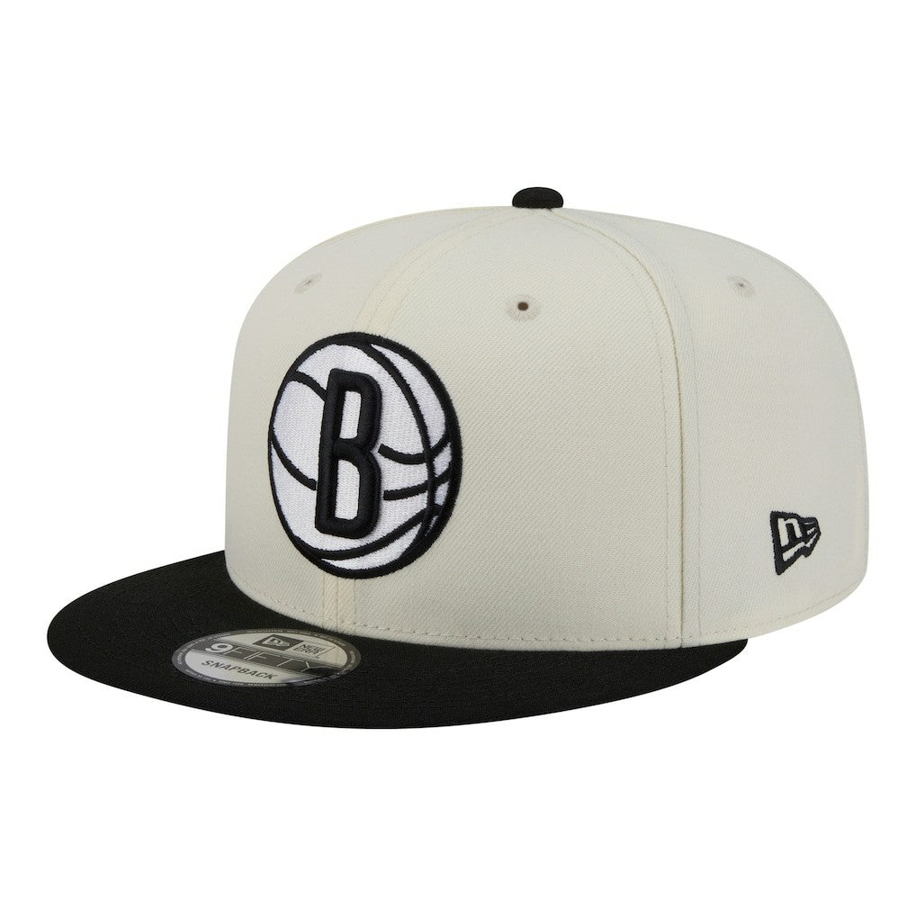 Brooklyn Nets Injection Localized 9FIFTY Snapback Hat - White | New Era cheap