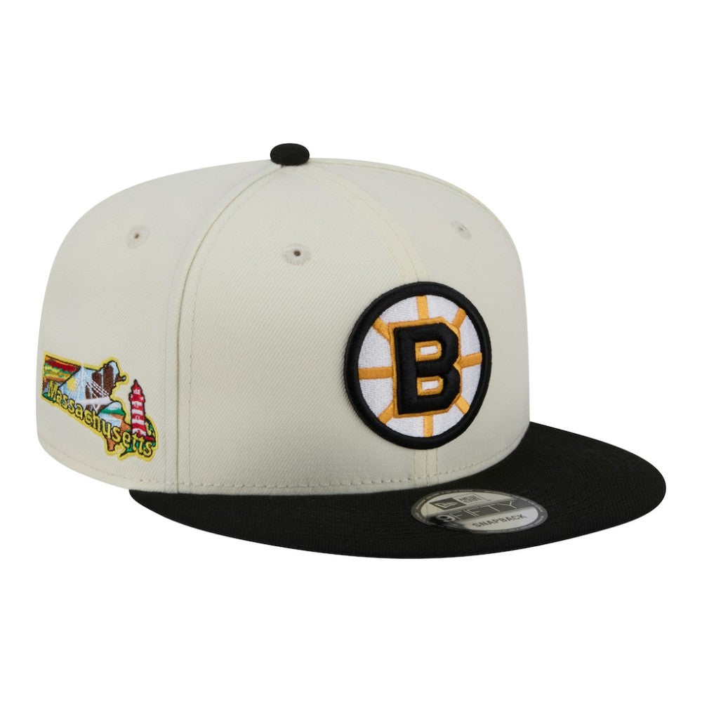 Boston Bruins New Era Injection Localized Two-Tone 9FIFTY Snapback Hat
