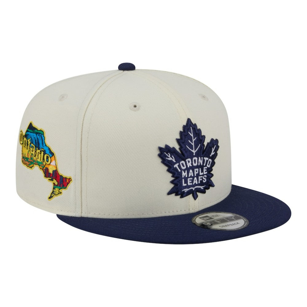 Toronto Maple Leafs New Era Injection Localized Two-Tone 9FIFTY Snapback Hat
