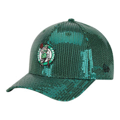Boston Celtics Women's Sequin M-Crown 9FORTY Adjustable Hat - Kelly Green | New Era online