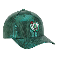 Boston Celtics Women's Sequin M-Crown 9FORTY Adjustable Hat - Kelly Green | New Era online