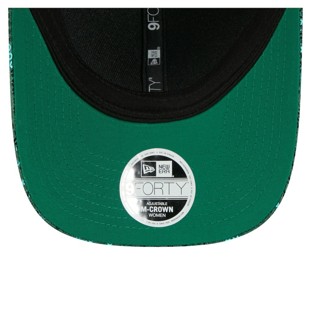 Boston Celtics Women's Sequin M-Crown 9FORTY Adjustable Hat - Kelly Green | New Era online