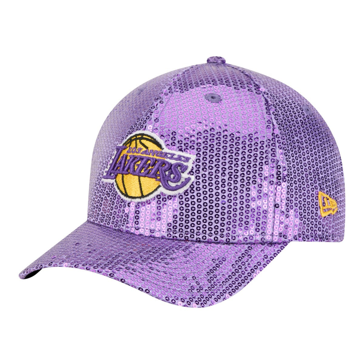 Los Angeles Lakers Women's Sequin M-Crown 9FORTY Adjustable Hat - Purple | New Era online