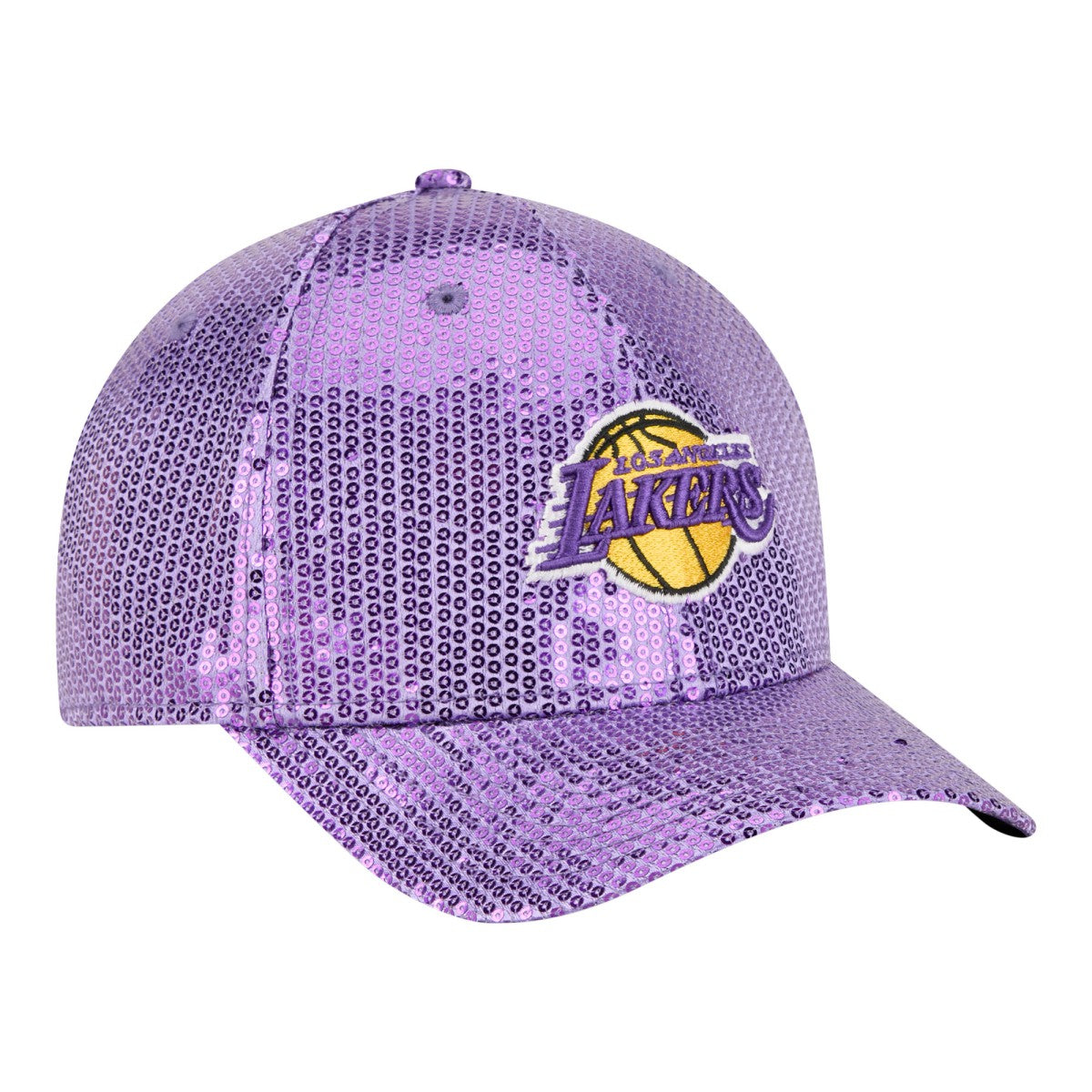 Los Angeles Lakers Women's Sequin M-Crown 9FORTY Adjustable Hat - Purple | New Era online