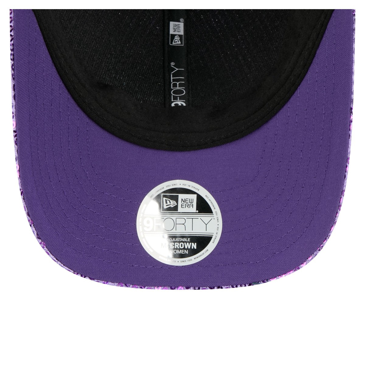 Los Angeles Lakers Women's Sequin M-Crown 9FORTY Adjustable Hat - Purple | New Era online