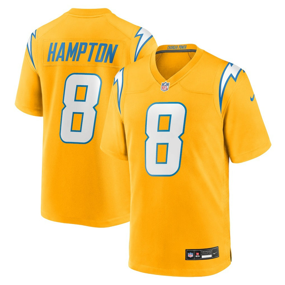 NFL Los Angeles Chargers Omarion Hampton  Alternate Charger Power Game Player Jersey