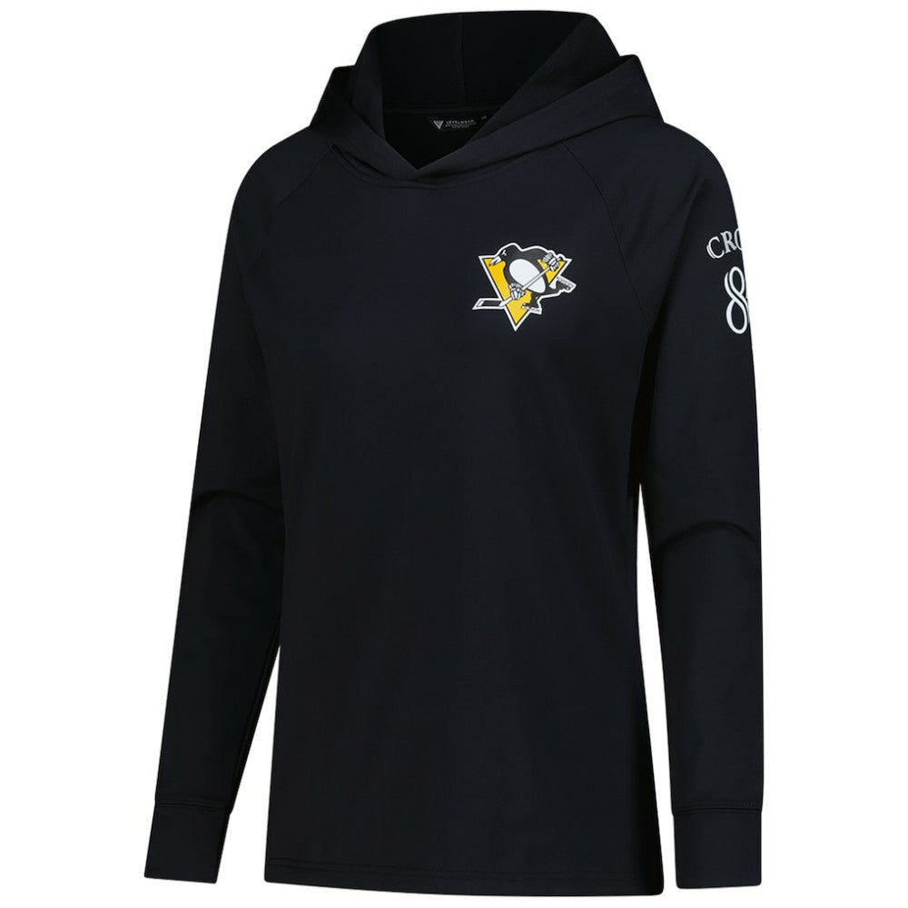 Sidney Crosby Pittsburgh Penguins Levelwear Women's Impression Name & Number Raglan Hoodie
