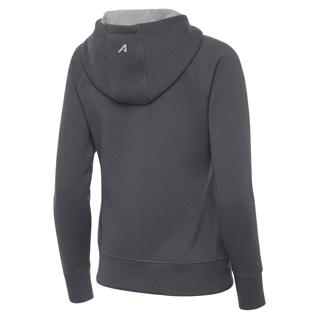 Orlando Magic Antigua Women's New Logo Victory Full-Zip Hooded Sweatshirt - Charcoal for sale