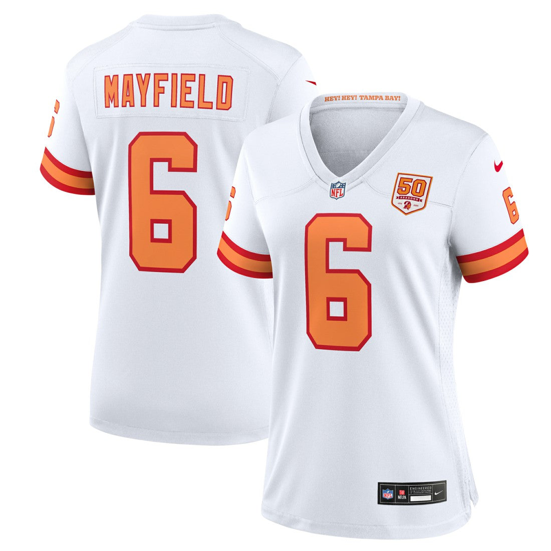 NFL Tampa Bay Buccaneers Baker Mayfield '76  Women's 50th Season Game Jersey