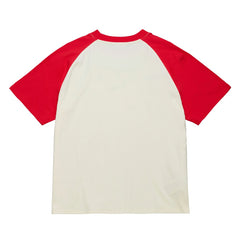 Cincinnati Reds Women's Boyfriend Raglan T-Shirt - Cream | Mitchell & Ness