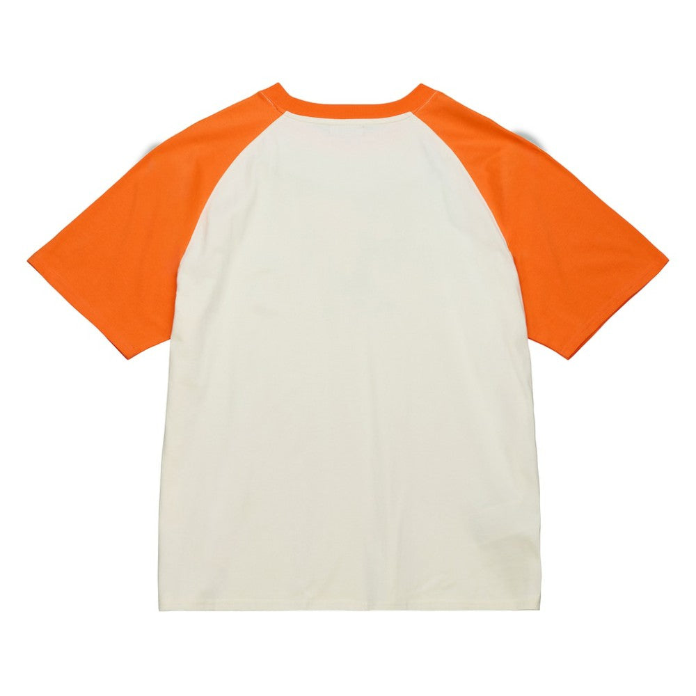 Baltimore Orioles Women's Boyfriend Raglan T-Shirt - Cream | Mitchell & Ness