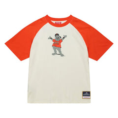 San Francisco Giants Women's Boyfriend Raglan T-Shirt - Cream | Mitchell & Ness
