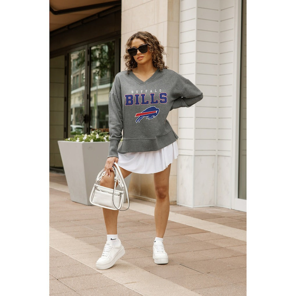 NFL Buffalo Bills Gameday Couture Women's French Terry V-Neck Pullover Sweatshirt
