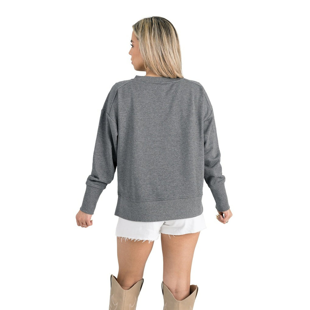 NFL Kansas City Chiefs Gameday Couture Women's French Terry V-Neck Pullover Sweatshirt