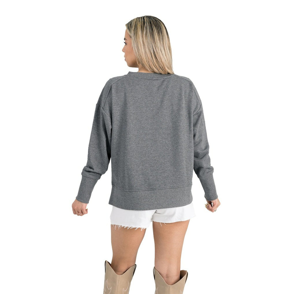 NFL Dallas Cowboys Gameday Couture Women's French Terry V-Neck Pullover Sweatshirt