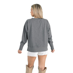 NFL Dallas Cowboys Gameday Couture Women's French Terry V-Neck Pullover Sweatshirt