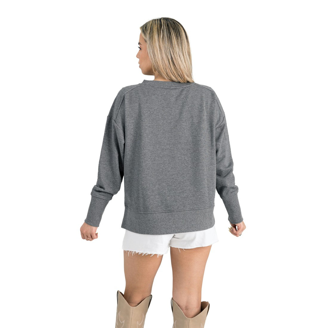 NFL Green Bay Packers Gameday Couture Women's French Terry V-Neck Pullover Sweatshirt