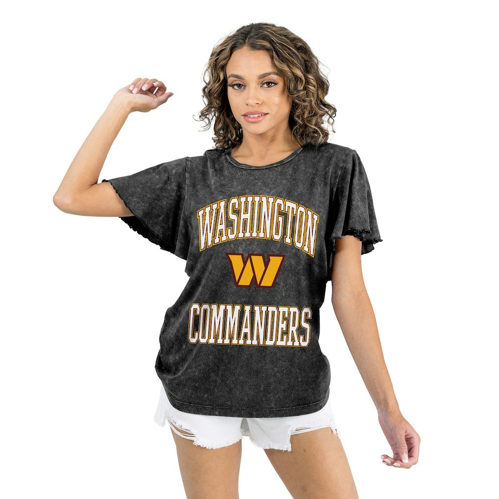 NFL Washington Commanders Gameday Couture Women's Relaxed Flutter Sleeve T-Shirt
