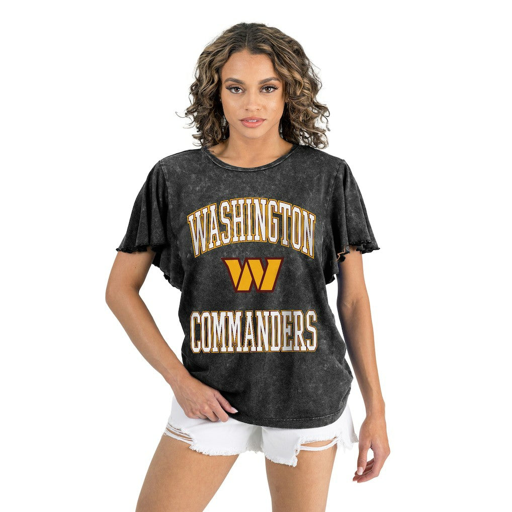 NFL Washington Commanders Gameday Couture Women's Relaxed Flutter Sleeve T-Shirt