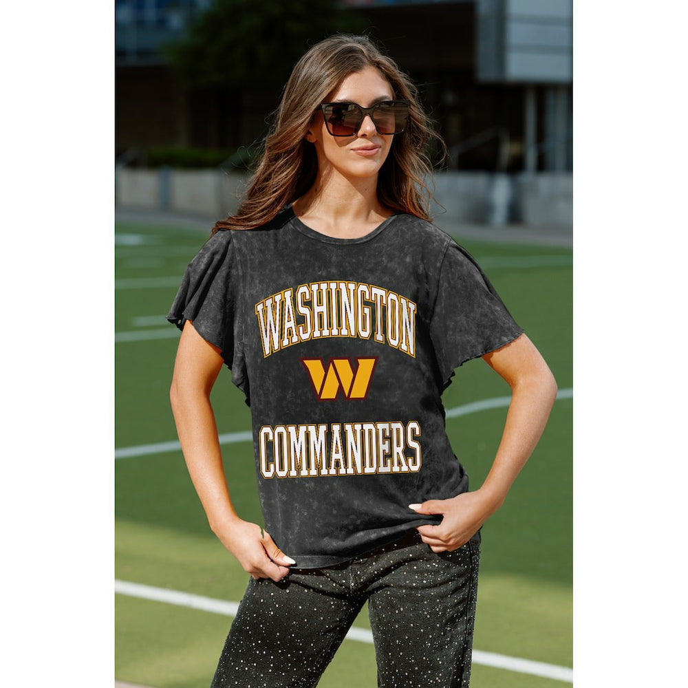 NFL Washington Commanders Gameday Couture Women's Relaxed Flutter Sleeve T-Shirt