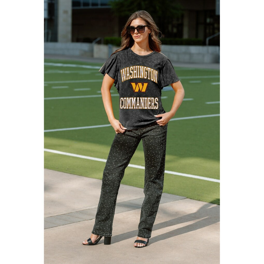 NFL Washington Commanders Gameday Couture Women's Relaxed Flutter Sleeve T-Shirt