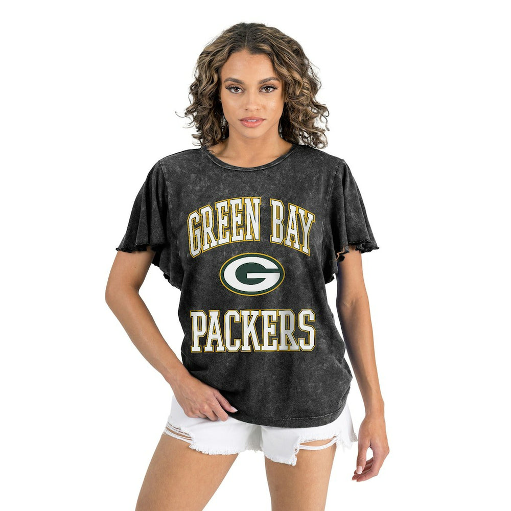 NFL Green Bay Packers Gameday Couture Women's Relaxed Flutter Sleeve T-Shirt
