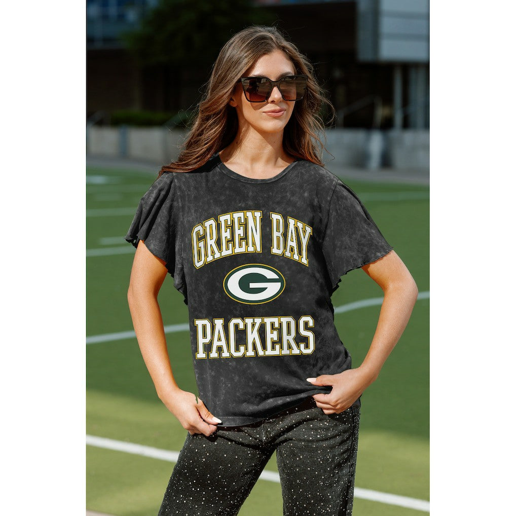 NFL Green Bay Packers Gameday Couture Women's Relaxed Flutter Sleeve T-Shirt