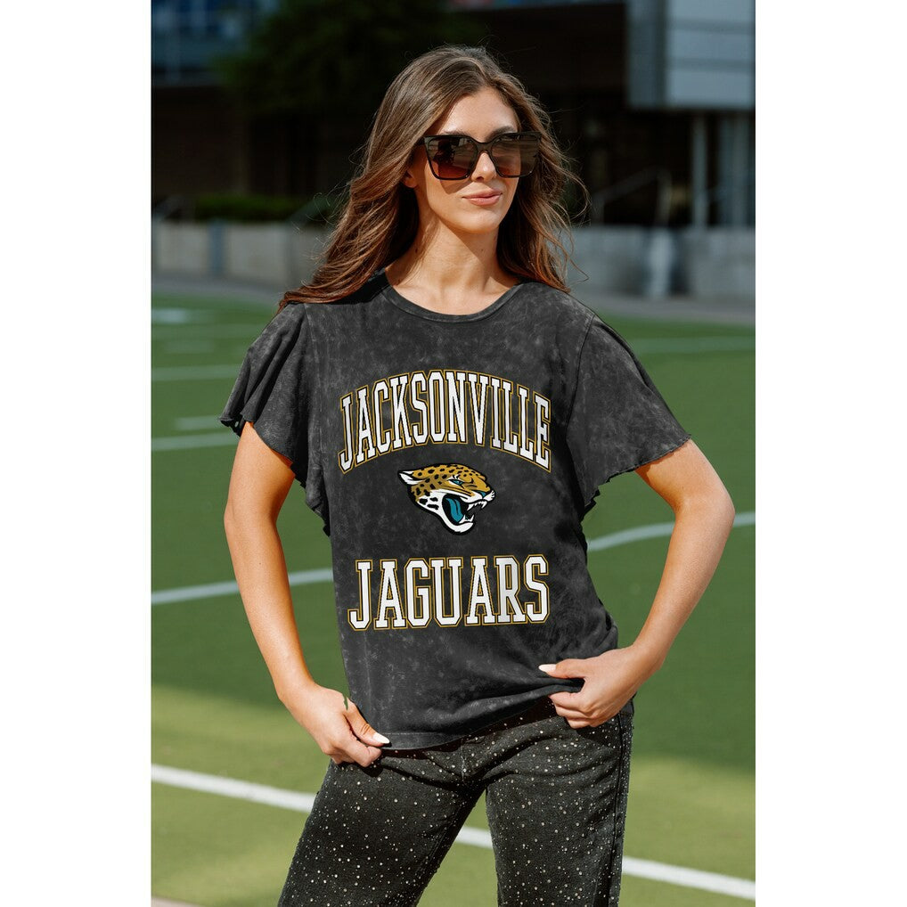 NFL Jacksonville Jaguars Gameday Couture Women's Relaxed Flutter Sleeve T-Shirt