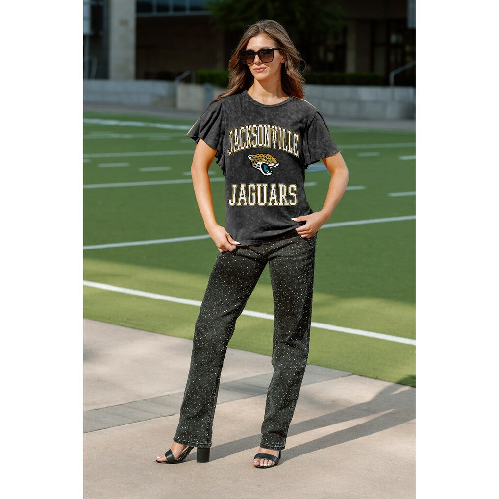 NFL Jacksonville Jaguars Gameday Couture Women's Relaxed Flutter Sleeve T-Shirt