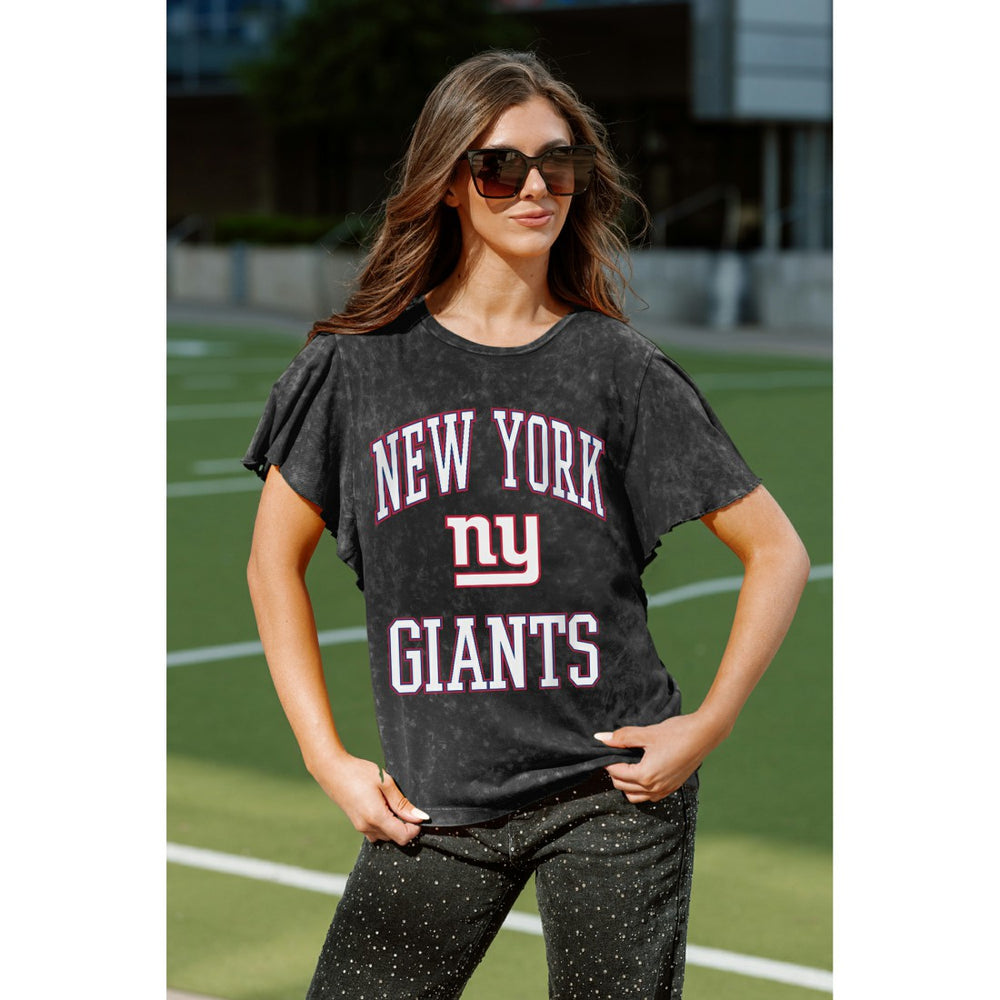 NFL New York Giants Gameday Couture Women's Relaxed Flutter Sleeve T-Shirt