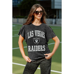 NFL Las Vegas Raiders Gameday Couture Women's Relaxed Flutter Sleeve T-Shirt
