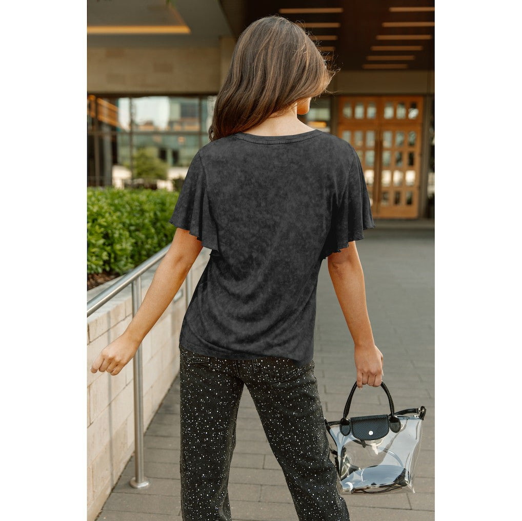 NFL Miami Dolphins Gameday Couture Women's Relaxed Flutter Sleeve T-Shirt