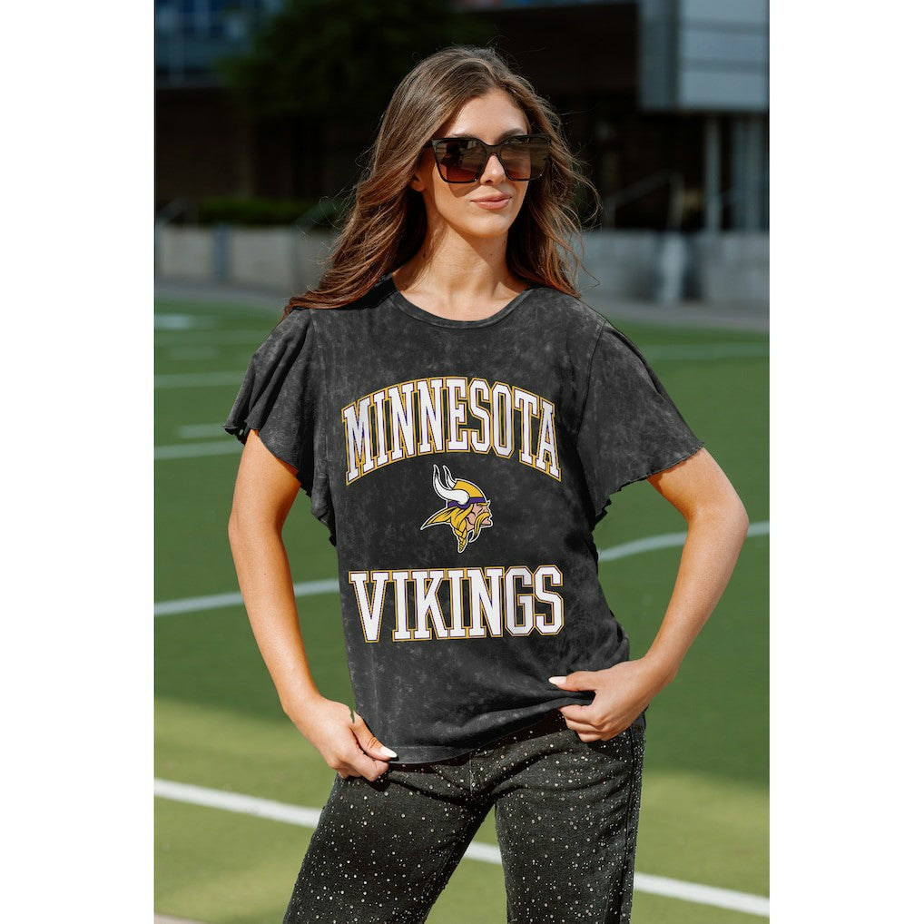 NFL Minnesota Vikings Gameday Couture Women's Relaxed Flutter Sleeve T-Shirt