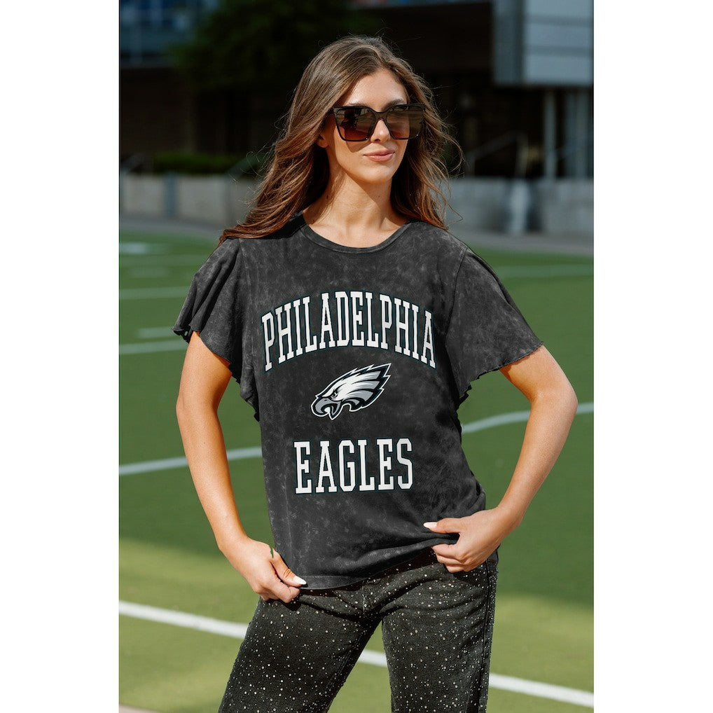 NFL Philadelphia Eagles Gameday Couture Women's Relaxed Flutter Sleeve T-Shirt