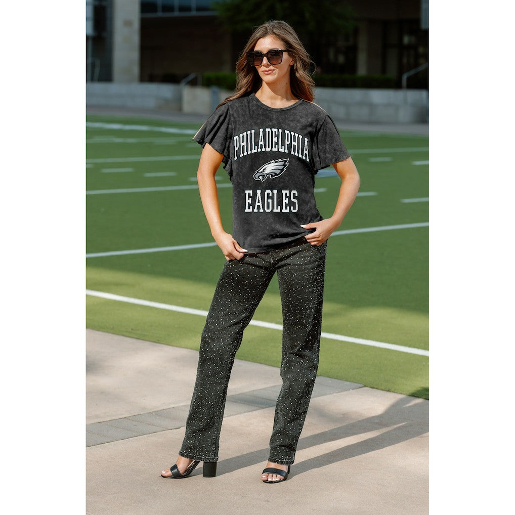 NFL Philadelphia Eagles Gameday Couture Women's Relaxed Flutter Sleeve T-Shirt